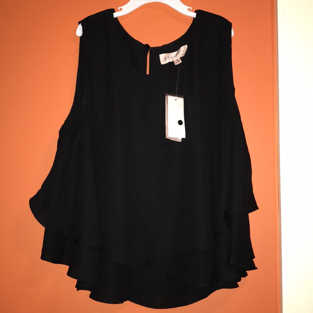 Black Layered Tank Top